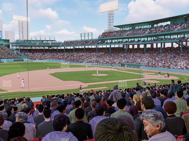 Seating view for Fenway Park Section Loge Box 154