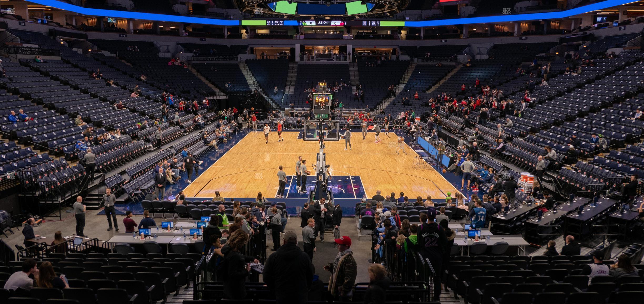 Seating view for Target Center Section 101