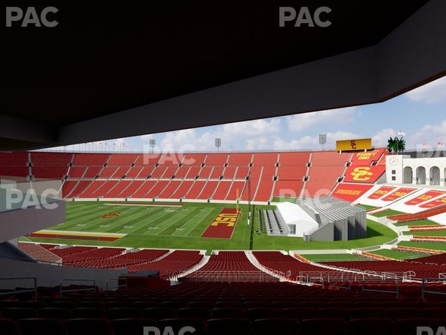 Seating view for Los Angeles Memorial Coliseum Section 203 B