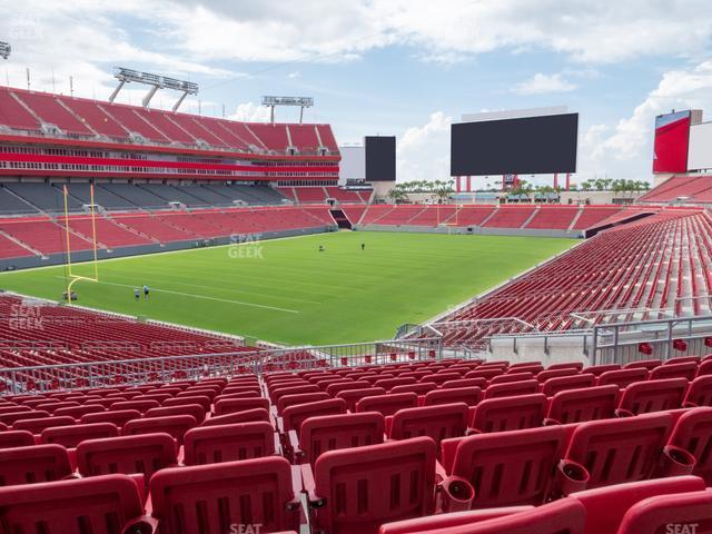 Seating view for Raymond James Stadium Section 202