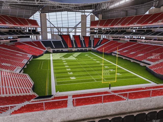 Seating view for Mercedes-Benz Stadium Section 226