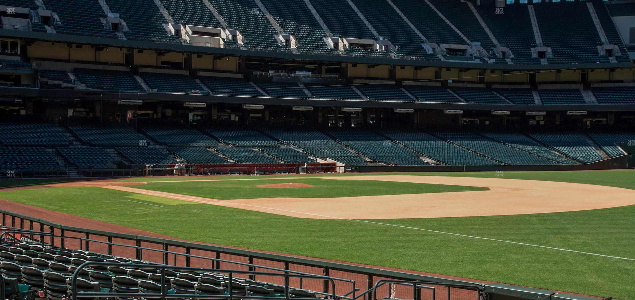 Seating view for Chase Field Section 112