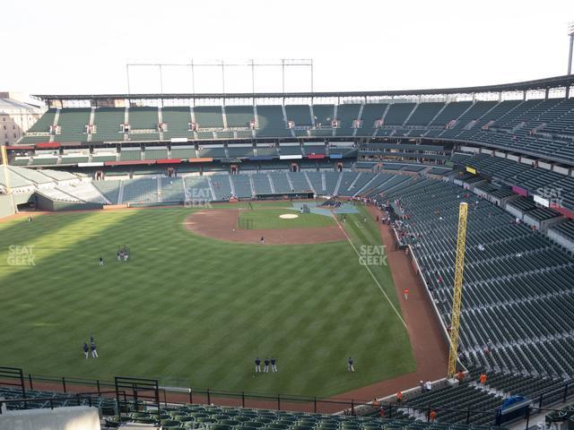 Seating view for Oriole Park at Camden Yards Section 382