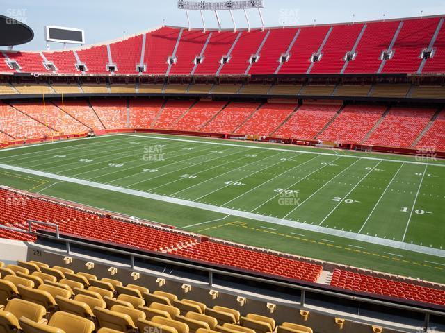 Seating view for GEHA Field at Arrowhead Stadium Section 221