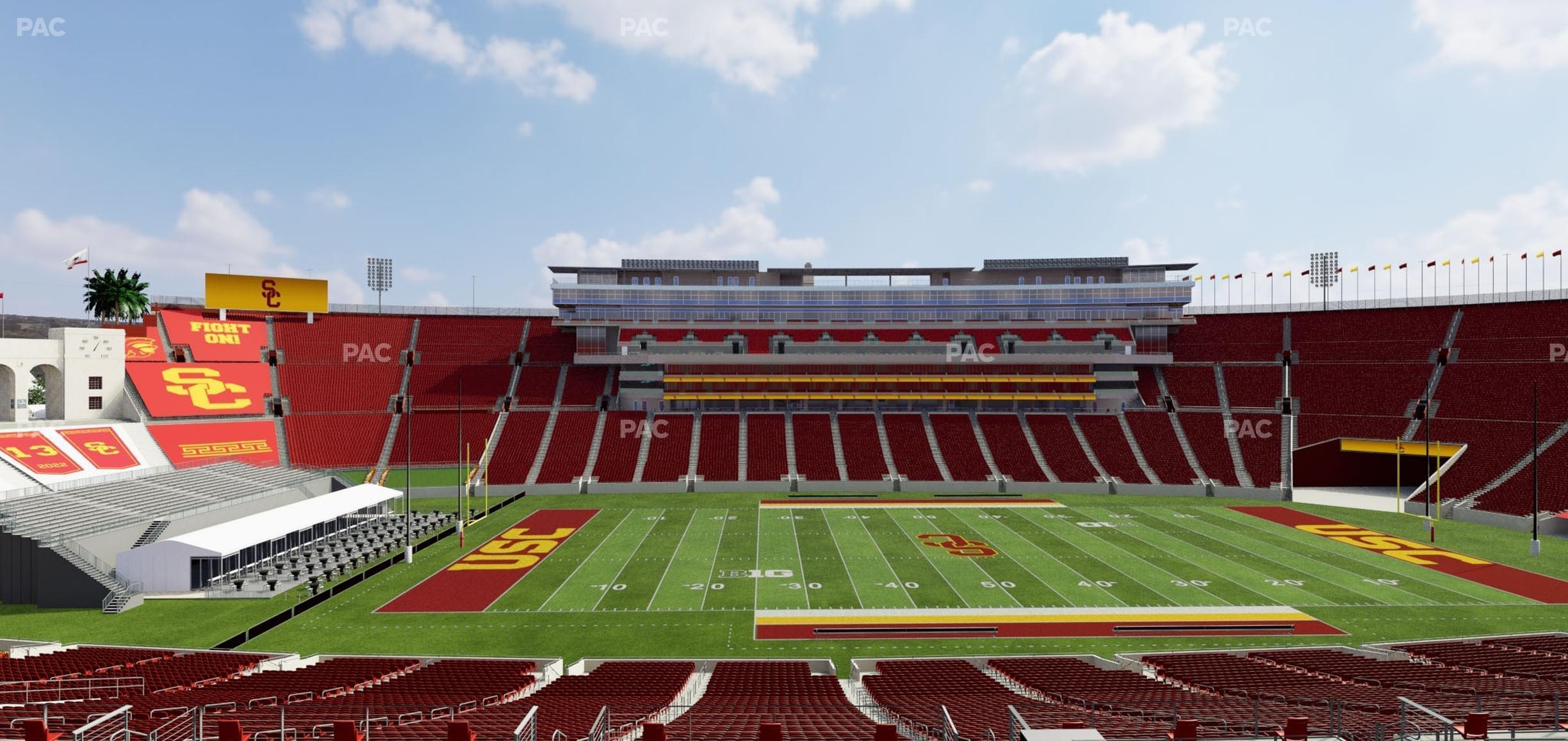 Seating view for Los Angeles Memorial Coliseum Section 223 A