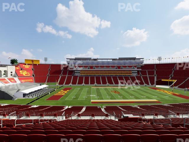 Seating view for Los Angeles Memorial Coliseum Section 223 A