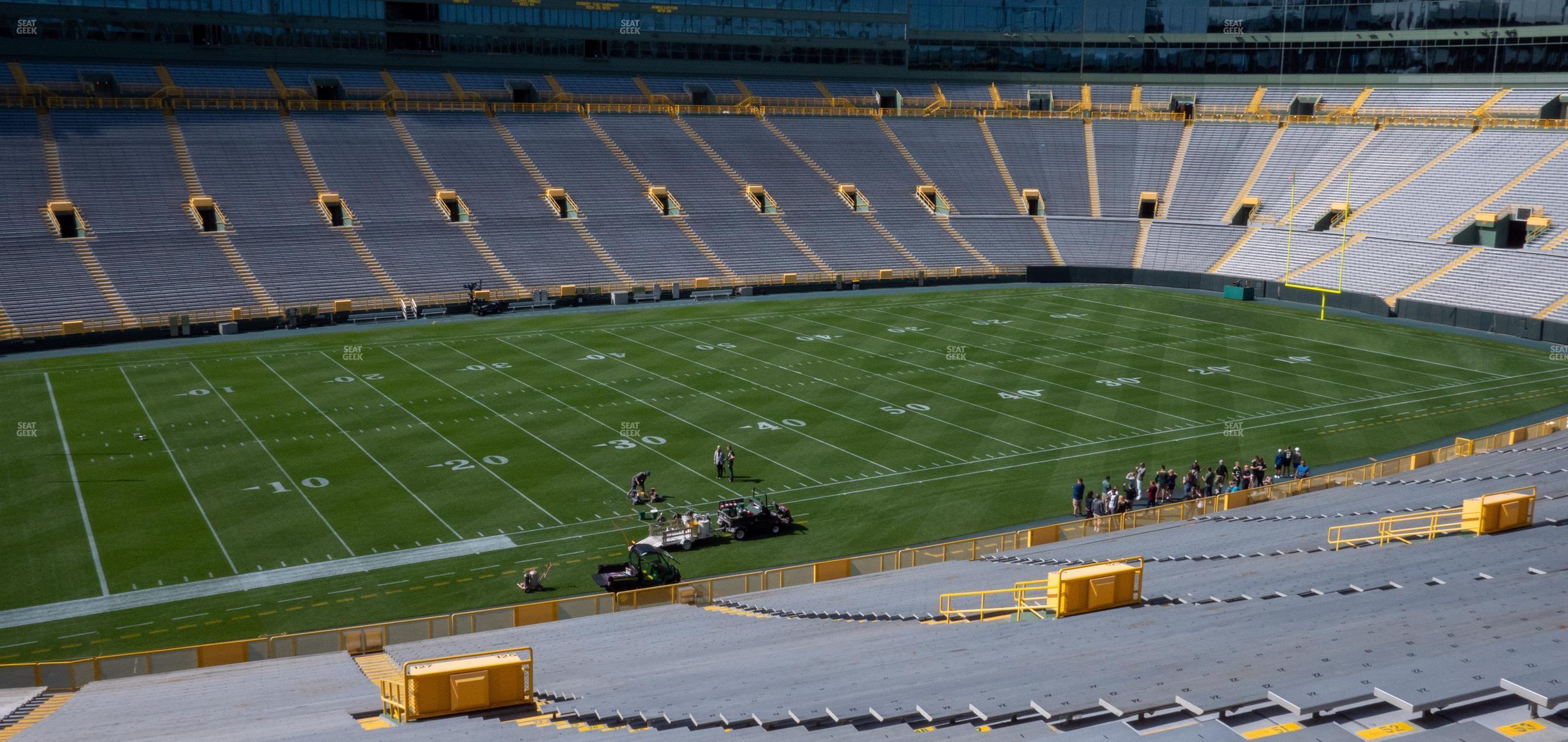 Seating view for Lambeau Field Section 127