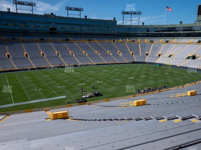 Seating view for Lambeau Field Section 127