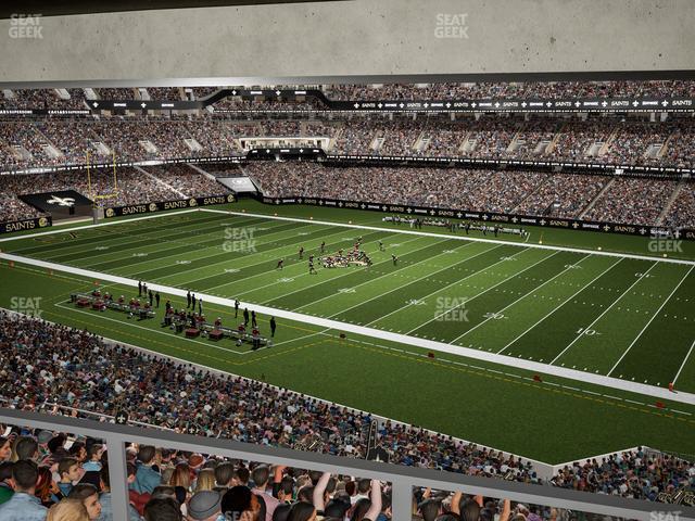 Seating view for Caesars Superdome Section Suite 316