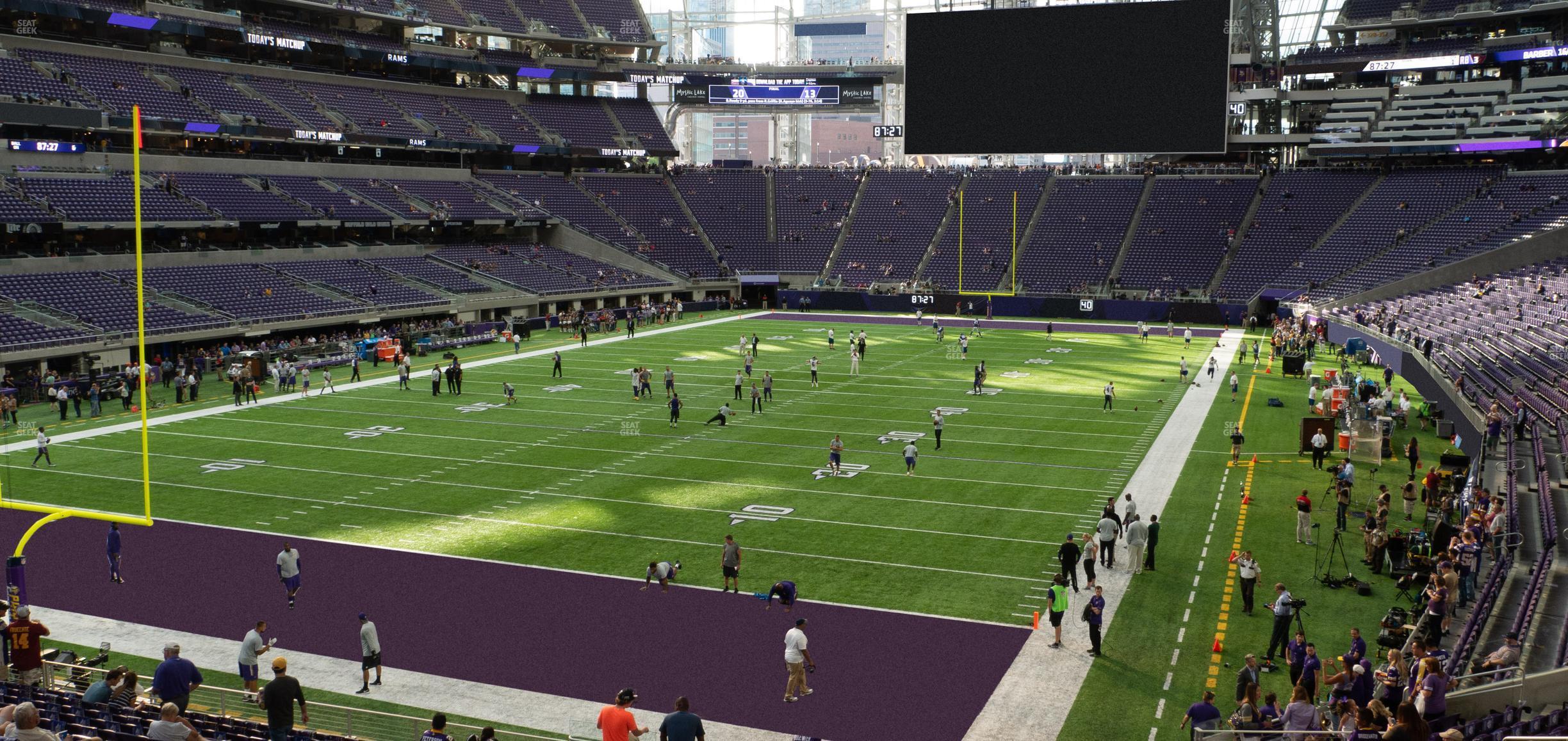 Seating view for U.S. Bank Stadium Section 116