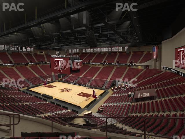 Seating view for Reed Arena Section 201