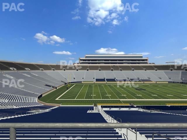 Seating view for Notre Dame Stadium Section 130