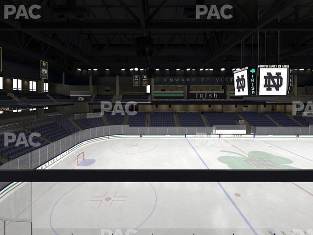 Seating view for Compton Family Ice Arena Section Club 120