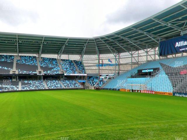 Seating view for Allianz Field Section Field Club 3