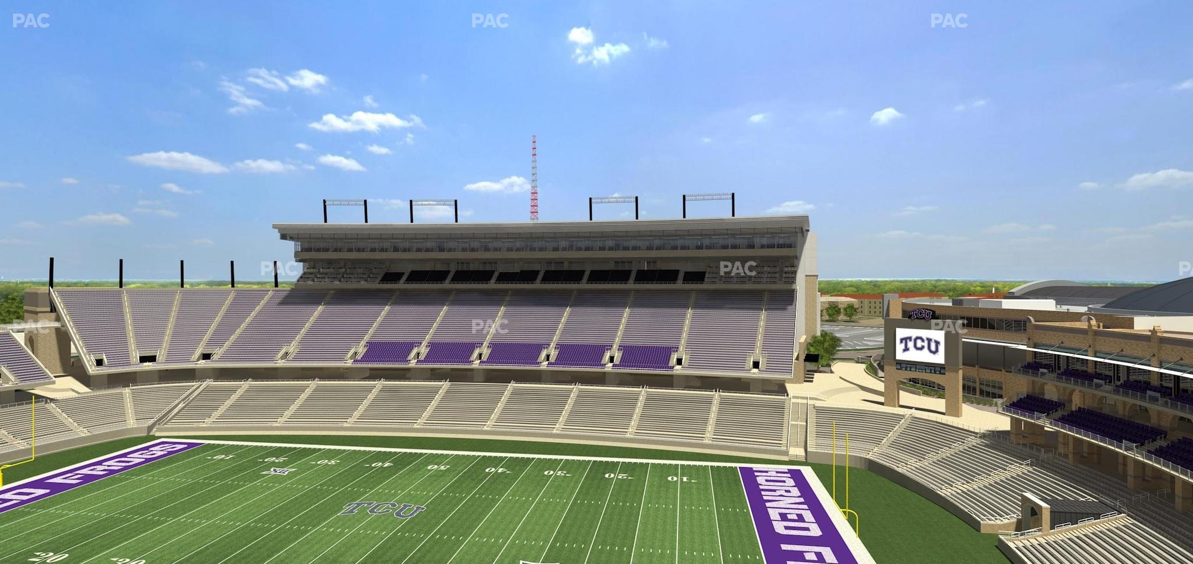 Seating view for Amon G. Carter Stadium Section 303