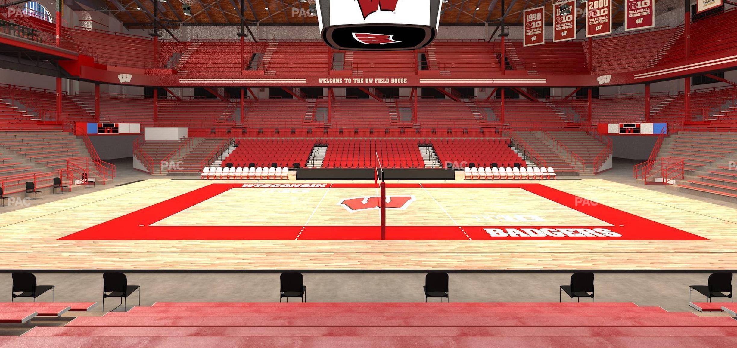 Seating view for Wisconsin Field House Section R