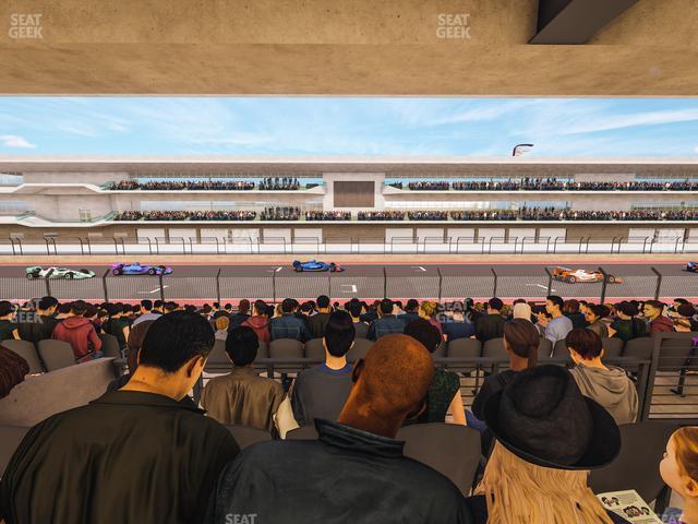 Seating view for Circuit of The Americas Section Main Grandstand Mezzanine 8 A