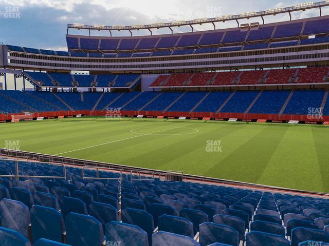 Seating view for Gillette Stadium Section 107