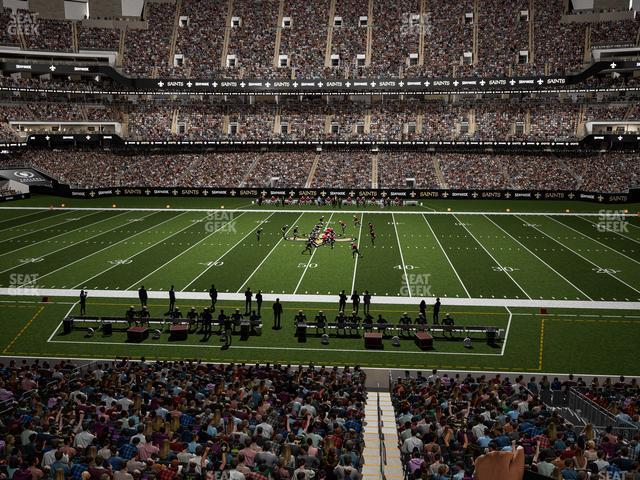 Seating view for Caesars Superdome Section 263