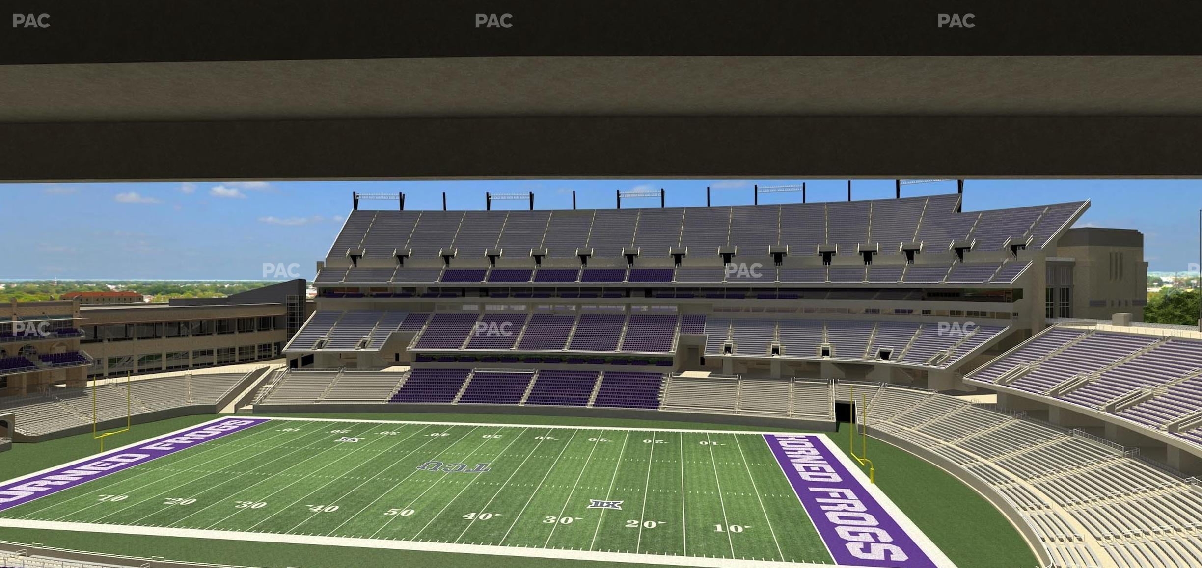 Seating view for Amon G. Carter Stadium Section 232