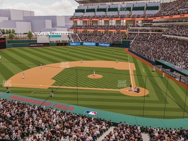 Seating view for Progressive Field Section Suite 246