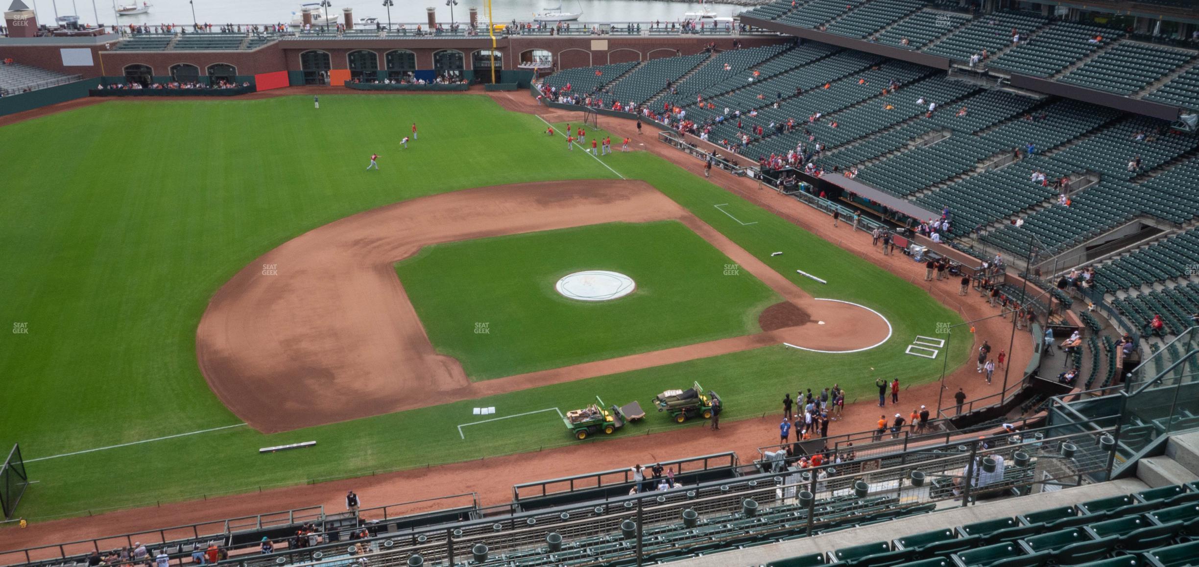 Seating view for Oracle Park Section View Reserved 324