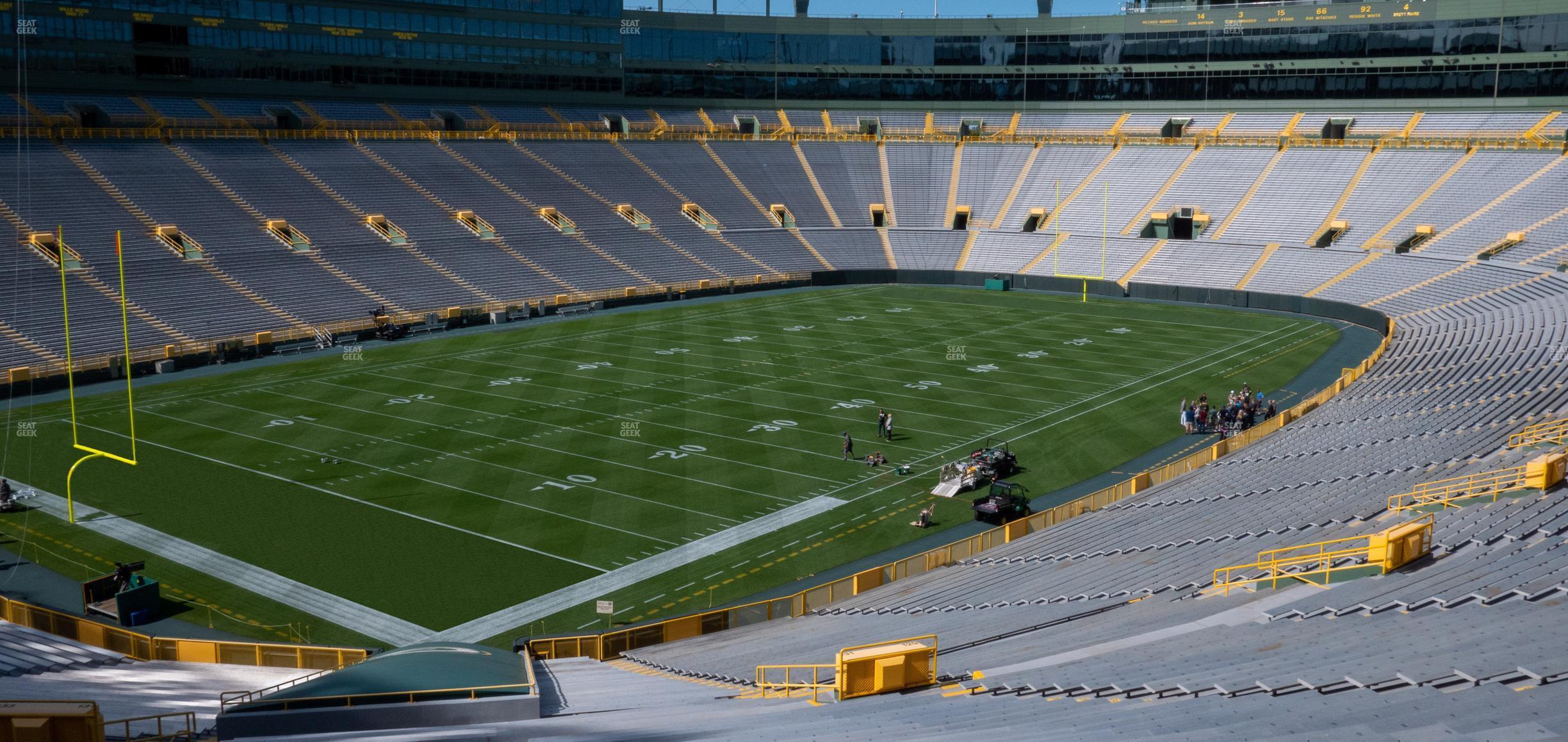 Seating view for Lambeau Field Section 131