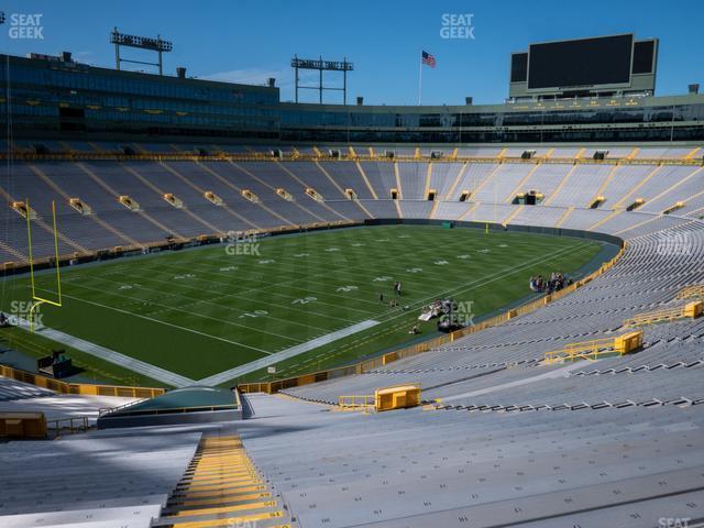 Seating view for Lambeau Field Section 131