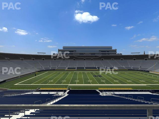 Seating view for Notre Dame Stadium Section 111