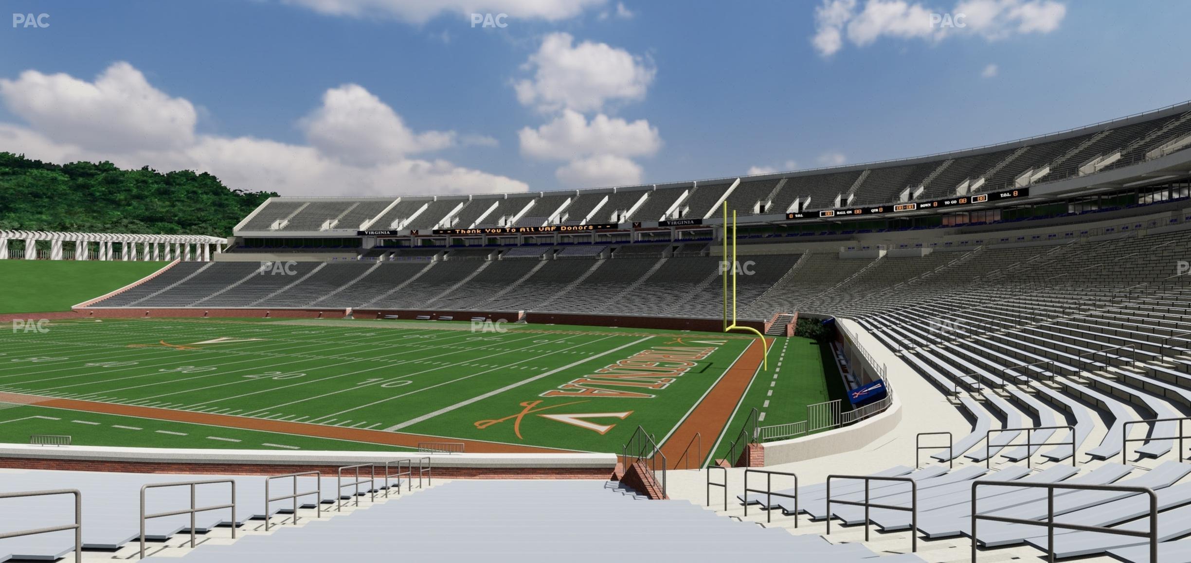 Seating view for Scott Stadium Section 120