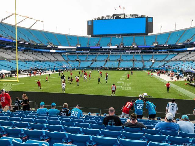 Seating view for Bank of America Stadium Section 120