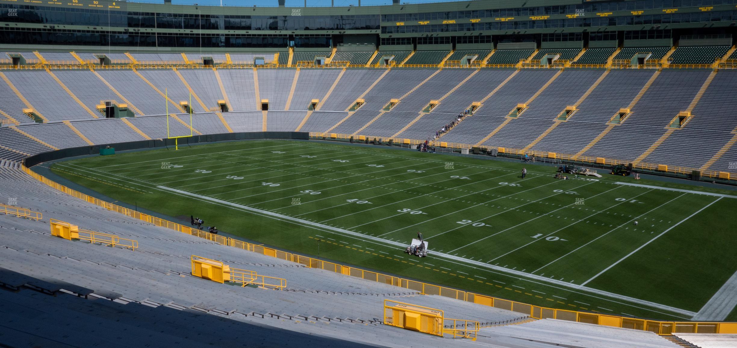 Seating view for Lambeau Field Section 130