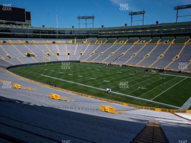 Seating view for Lambeau Field Section 130