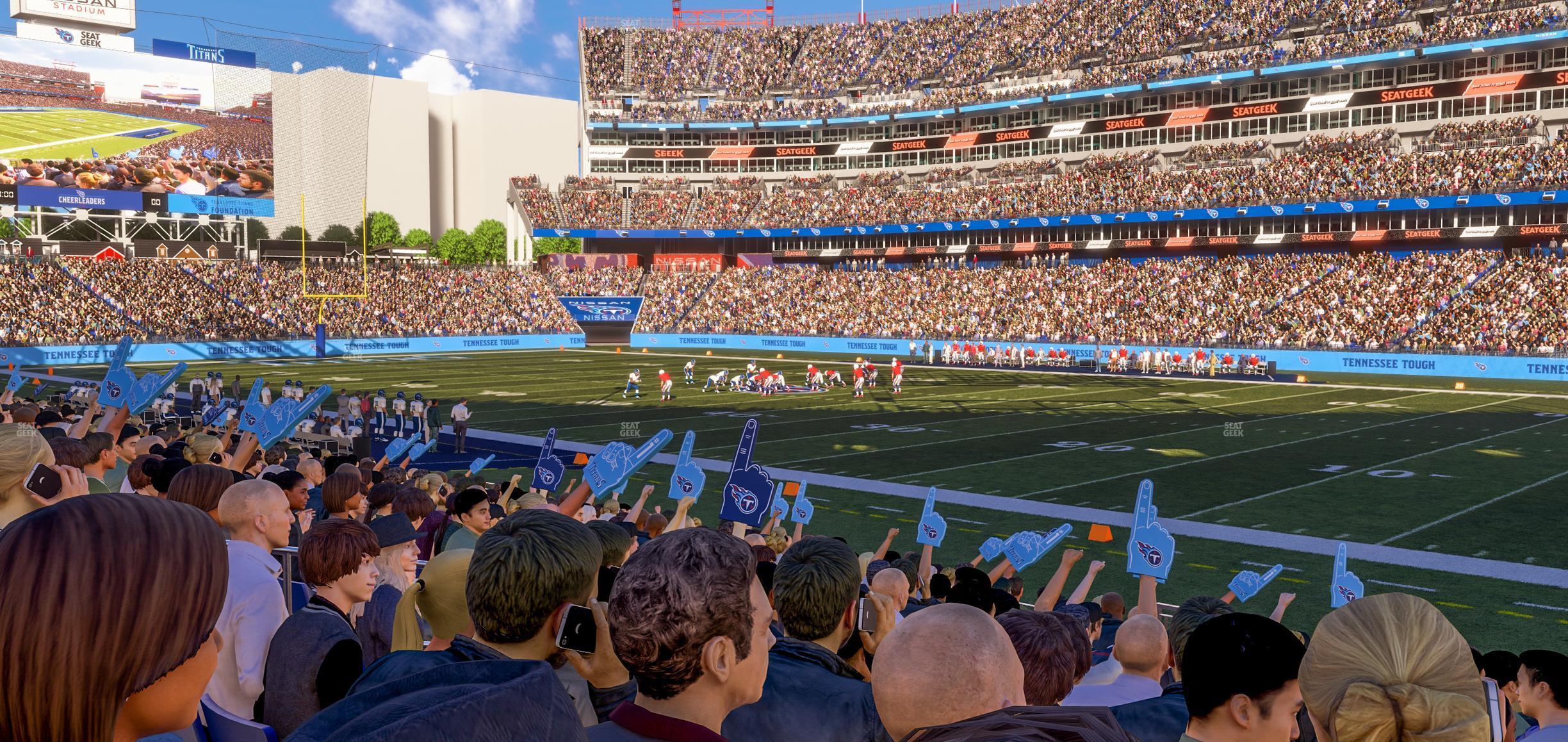 Seating view for Nissan Stadium Section 131