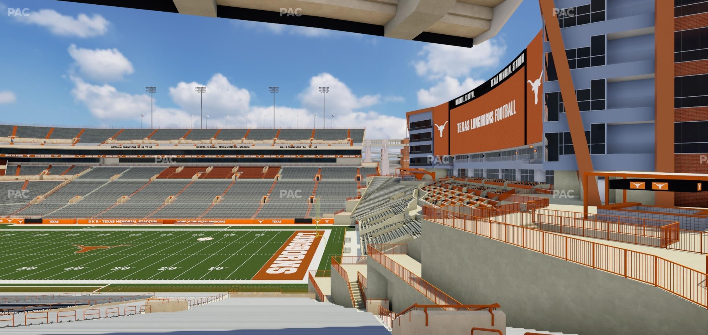 Seating view for Darrell K Royal - Texas Memorial Stadium Section 1