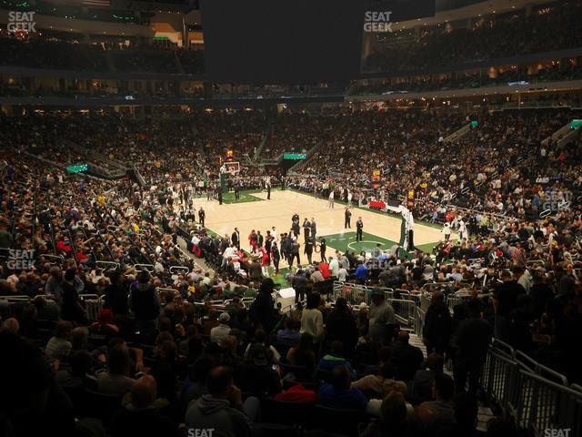 Seating view for Fiserv Forum Section 114