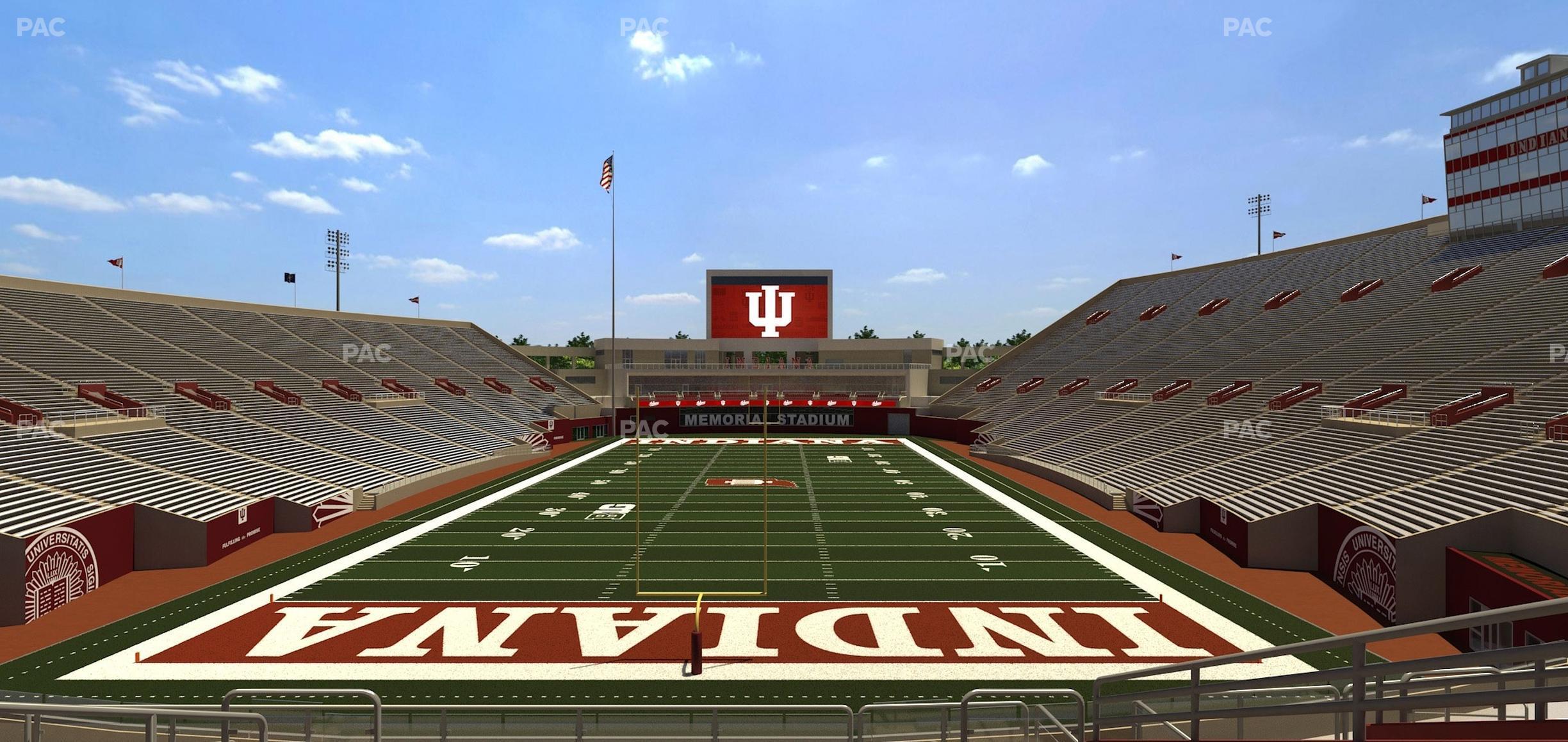 Seating view for Memorial Stadium - Indiana Section 16