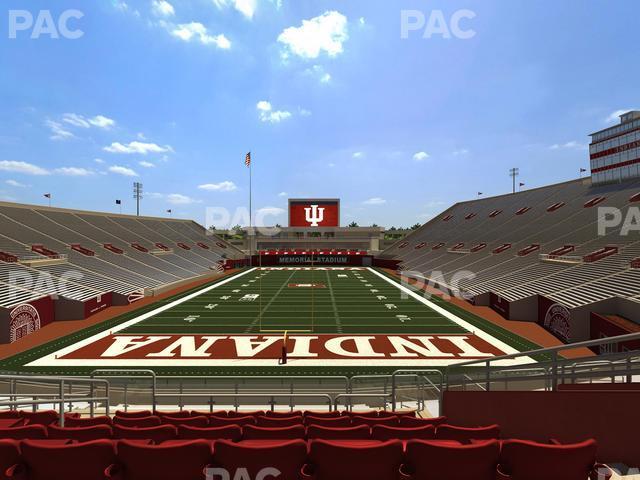 Seating view for Memorial Stadium - Indiana Section 16