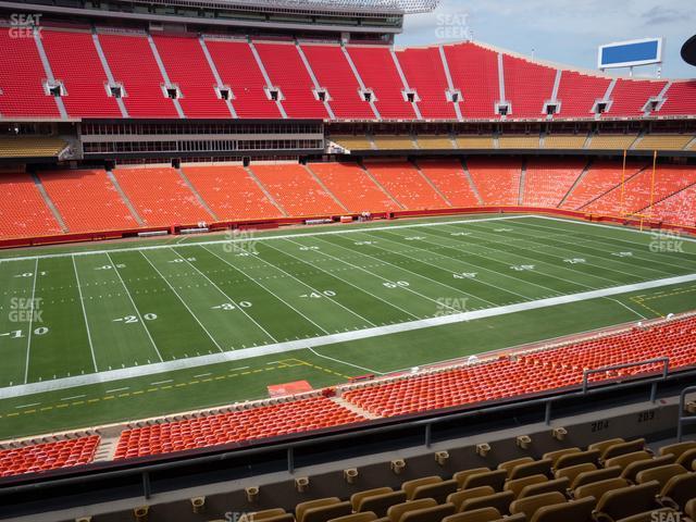 Seating view for GEHA Field at Arrowhead Stadium Section 204