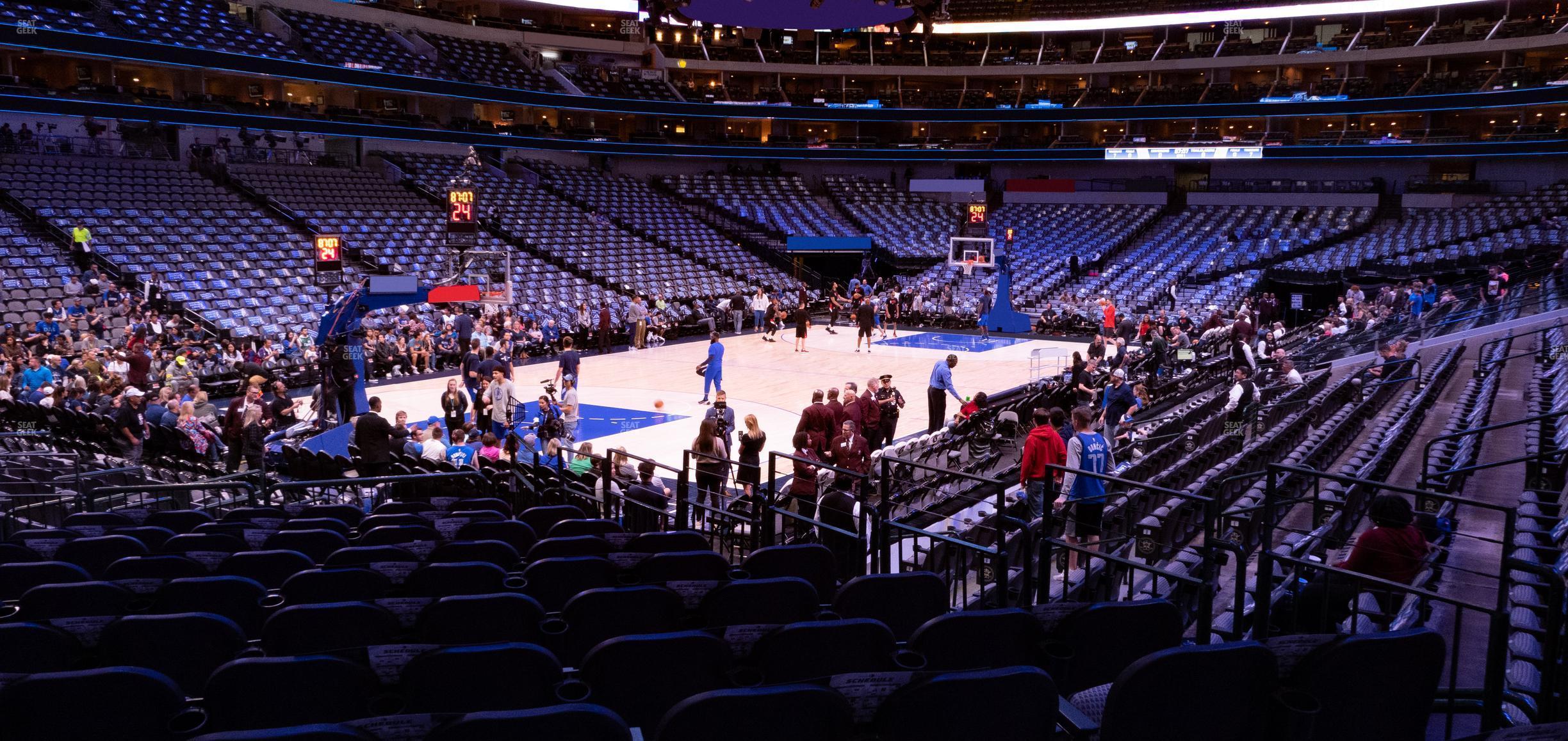 Seating view for American Airlines Center Section 122