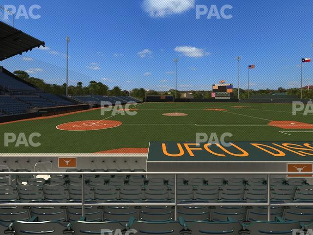 Seating view for UFCU Disch-Falk Field Section 3