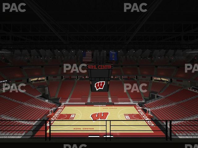 Seating view for Kohl Center Section 308