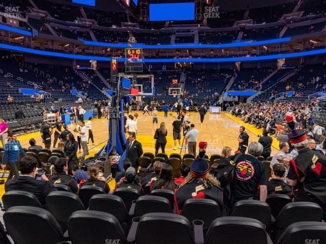 Seating view for Chase Center Section Riser 21