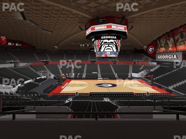 Seating view for Stegeman Coliseum Section Ff