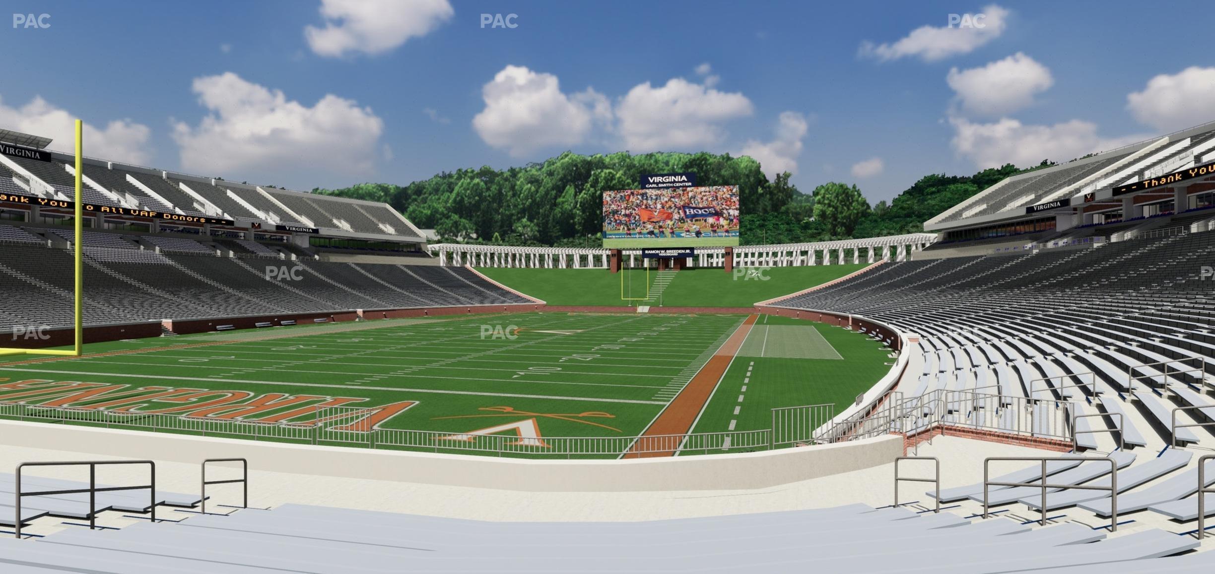 Seating view for Scott Stadium Section 114