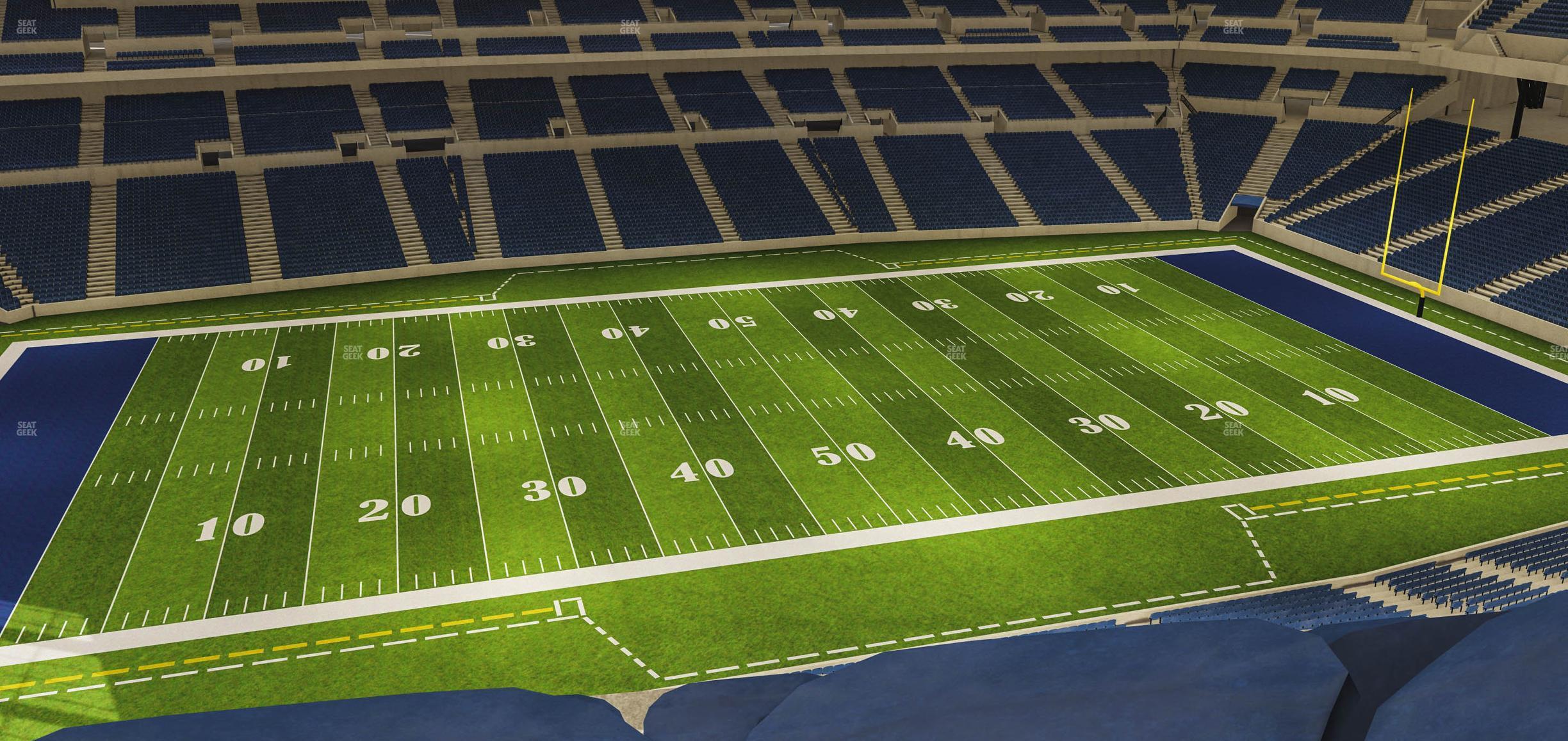 Seating view for Lucas Oil Stadium Section 515