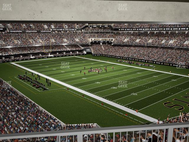 Seating view for Caesars Superdome Section Suite 356