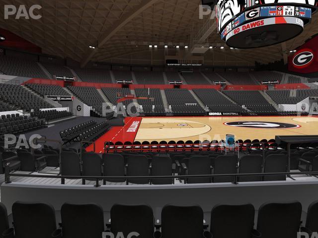 Seating view for Stegeman Coliseum Section G