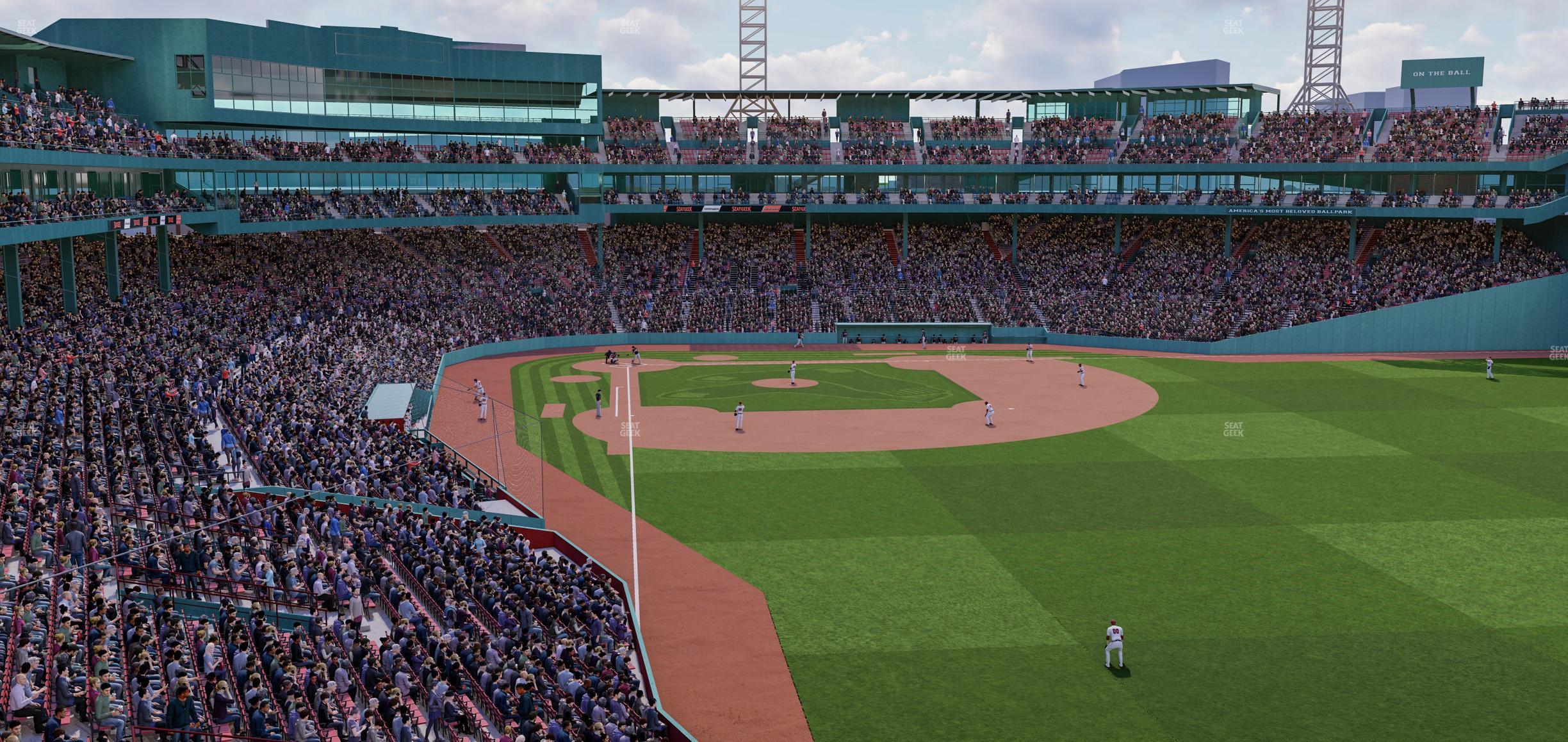 Seating view for Fenway Park Section Right Field Roof Deck Table 116