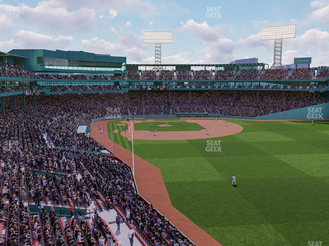 Seating view for Fenway Park Section Right Field Roof Deck Table 116